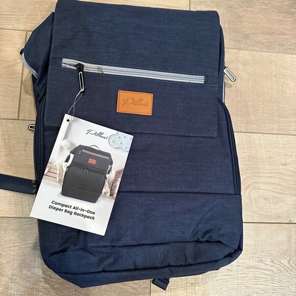 PILLANI BABY DIAPER BAG BLUE NEW BACKPACK - Picture 1 of 14